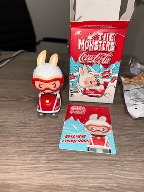 AUTHENTIC Pop Mart Labubu The Monsters Coca-Cola Series Crazy Ride Figure